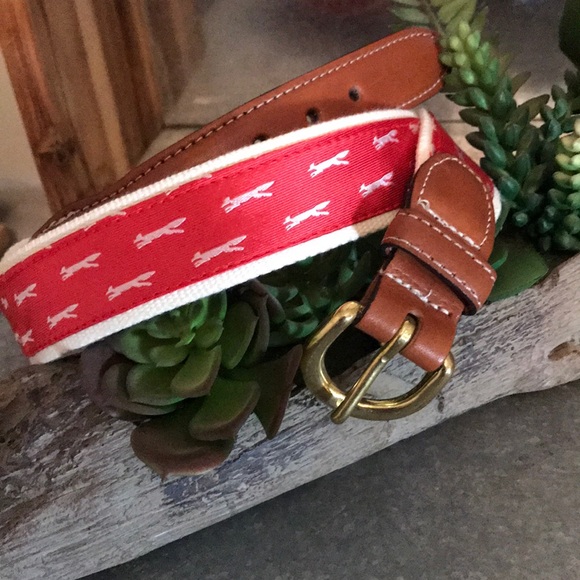Collared Greens Other - Fox Belt- Canvas and Leather: EUC